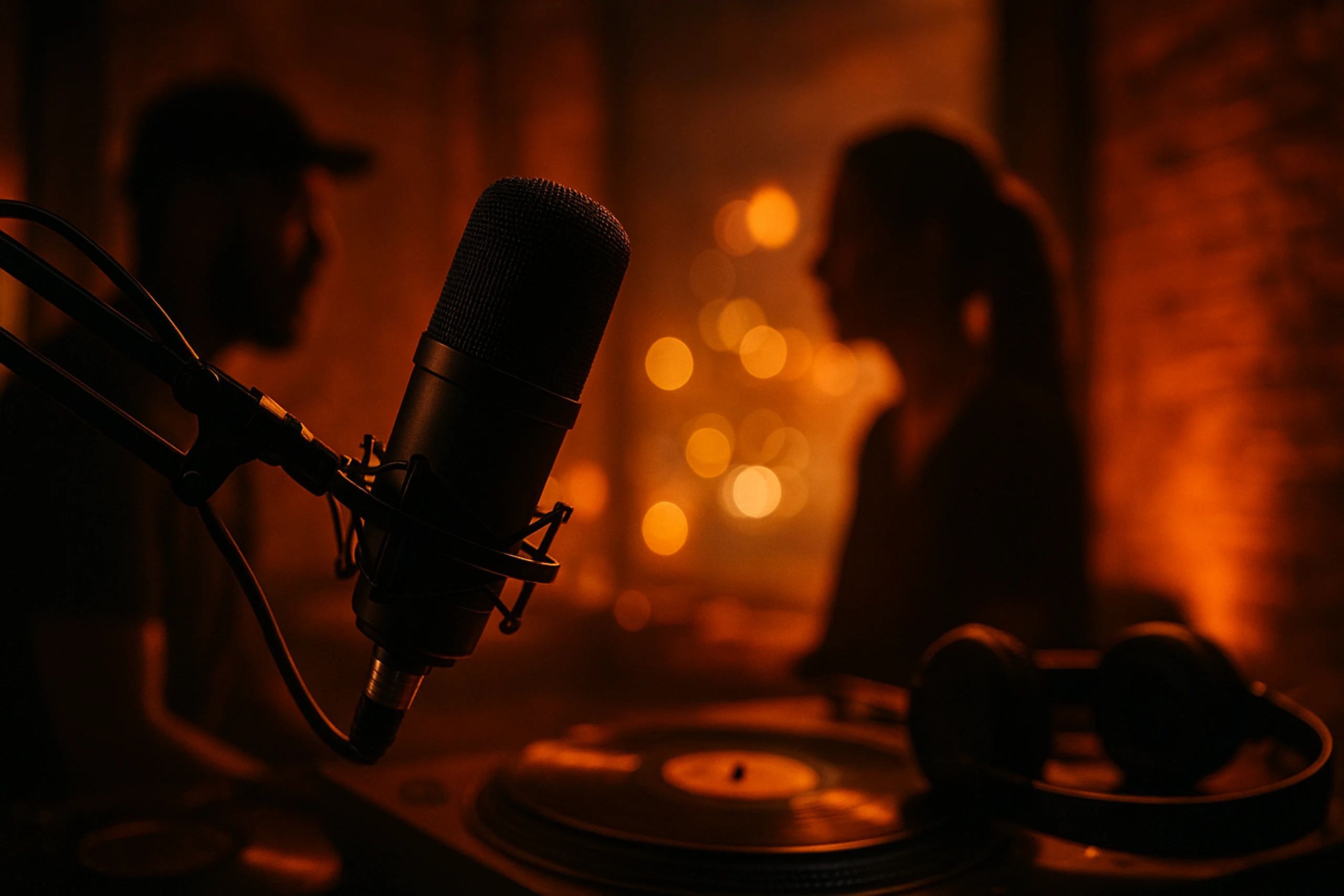 Des animateurs radio et DJs en direct à La radio